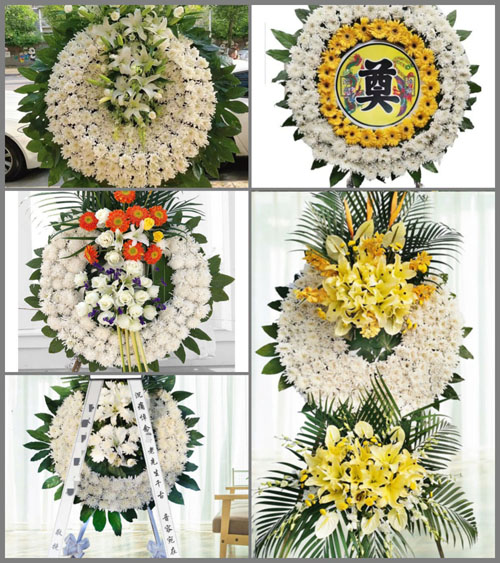 安徽黄山市休宁县榆村乡岭脚村花圈速递